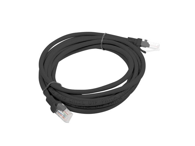 Lanberg patch cord CAT.5E 3m, black
