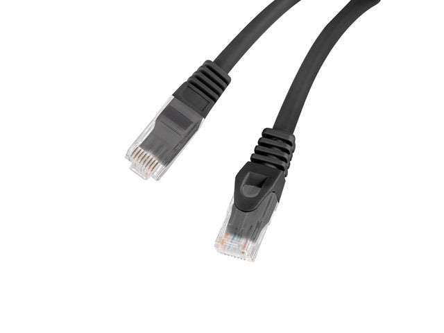 Lanberg patchcord CAT.6 utp lszh cu 0.5m black fluke passed
