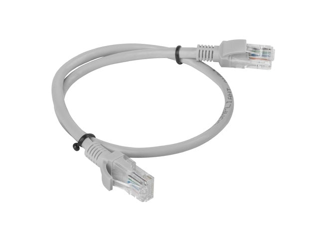 Lanberg patch cord CAT.6 UTP 0.5m, grey - 10 pack