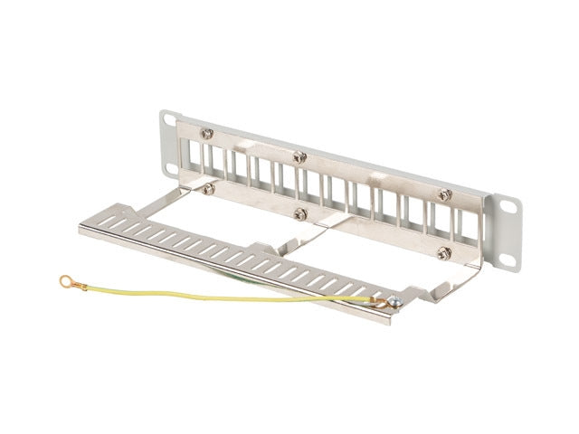 Lanberg patch panel blank 12 port 1U 10" ftp for keystone modules grey v2