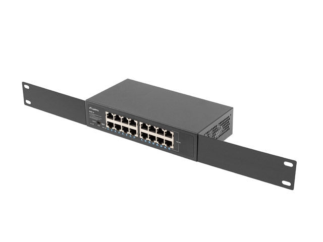 Lanberg switch rsge-16 16x 1GB gigabit ethernet unmanaged rack 10"/19"