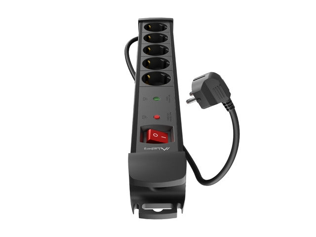 Lanberg surge protector sp1 3m 5x schuko outlets black
