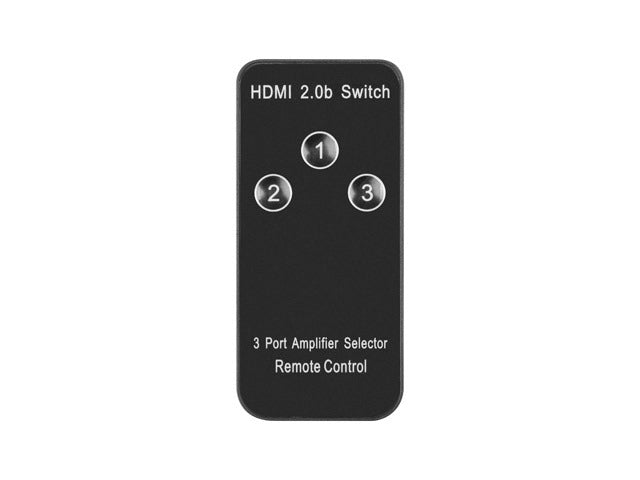 Lanberg Video Switch 3x HDMI + Micro USB port + Remote Controller, black