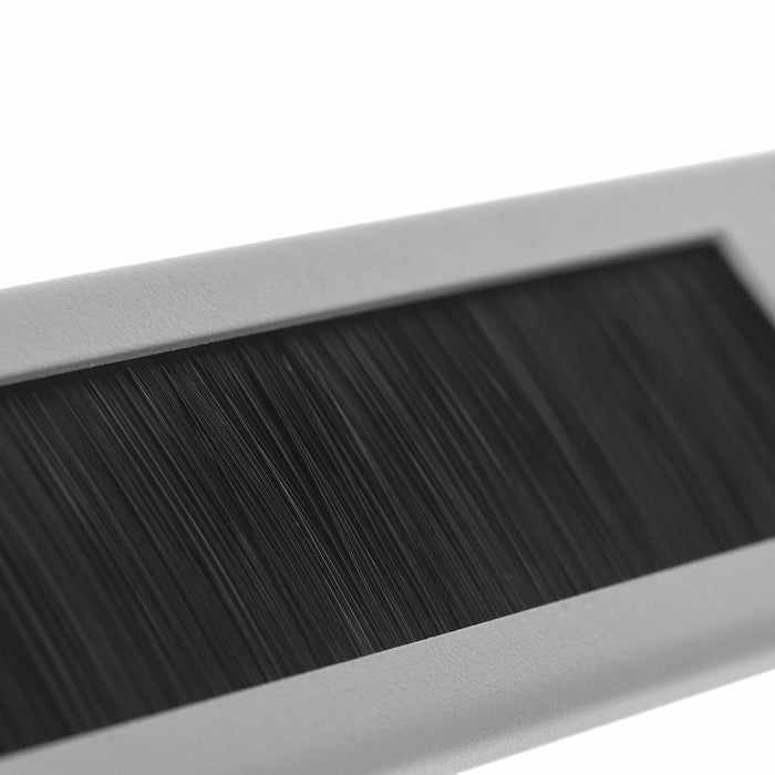 Lanberg 19" brush panel 1U, grey