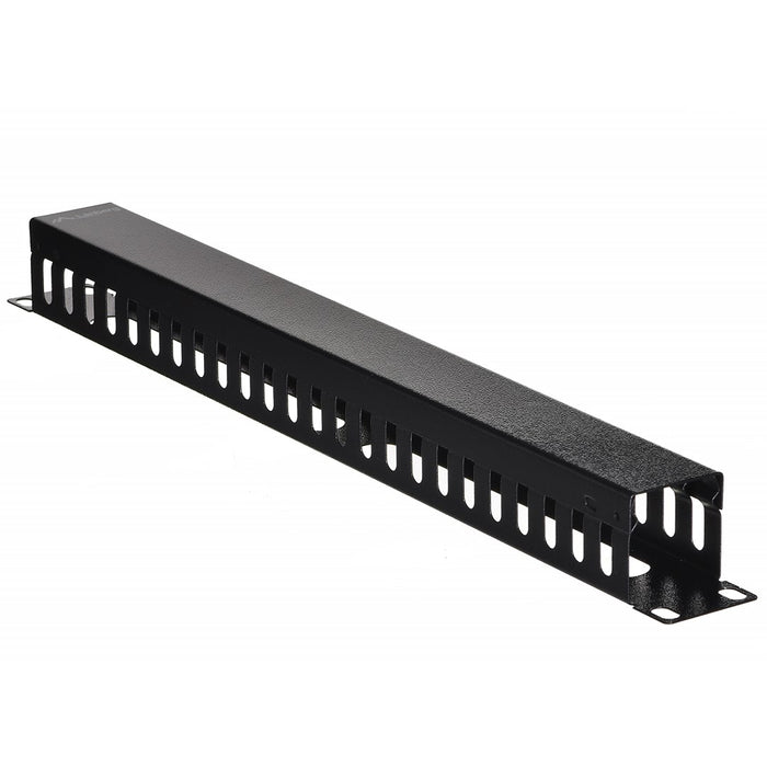 Lanberg 19" cable management panel type A 1U, black