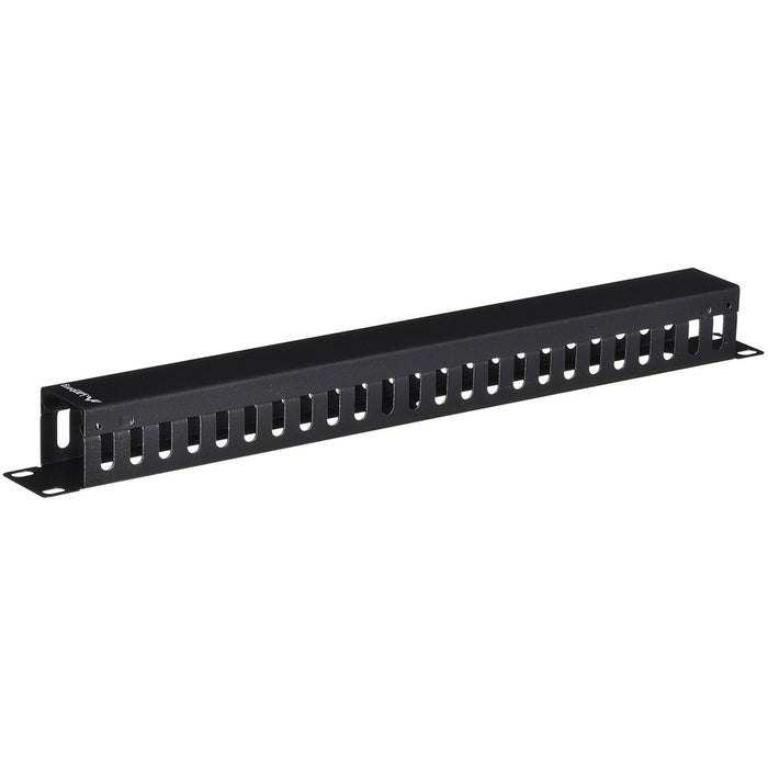Lanberg 19" cable management panel type A 1U, black