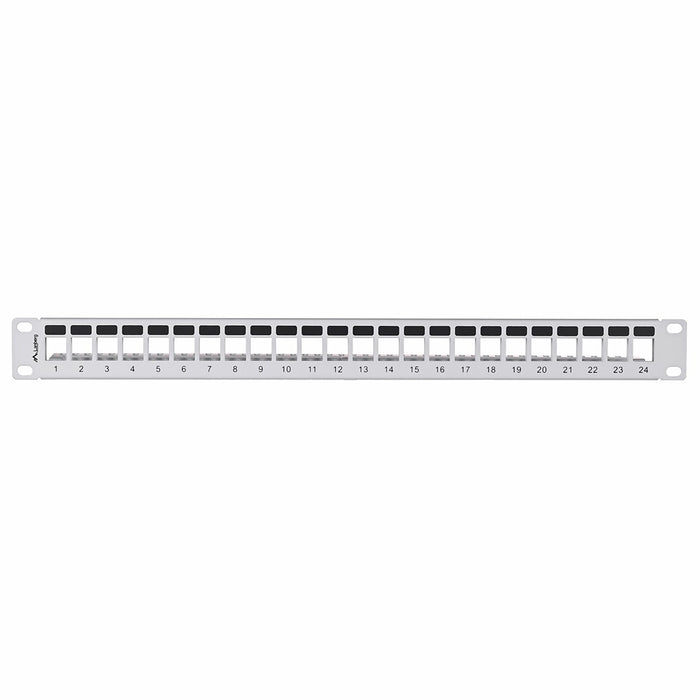 Lanberg patch panel blank 24 port 1U for keystone modules gray