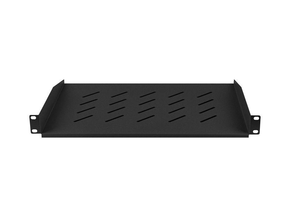 Lanberg 19" fixed shelf 1U / 483x315mm, max load capacity up to 25 kg, black