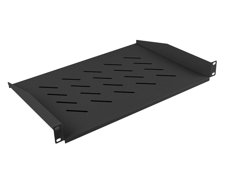 Lanberg 19" fixed shelf 1U / 483x315mm, max load capacity up to 25 kg, black