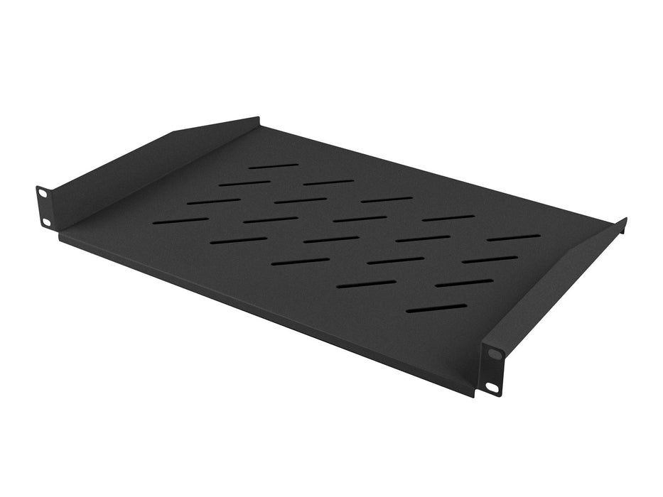 Lanberg 19" fixed shelf 1U / 483x315mm, max load capacity up to 25 kg, black