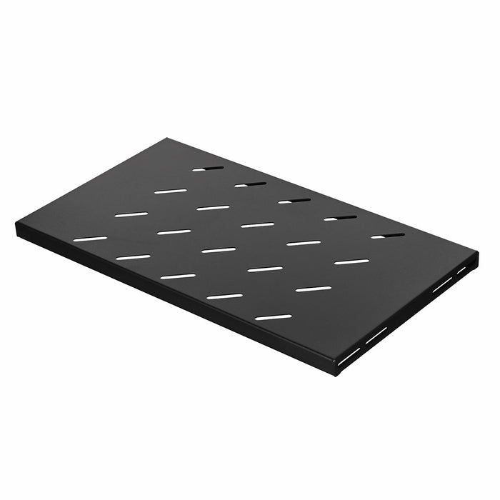 Lanberg 19" fixed shelf 1U / 496x280mm, max load capacity up to 120 kg, black