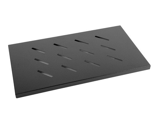 Lanberg 19" fixed shelf 1U / 465x300mm, max load capacity up to 120kg, black