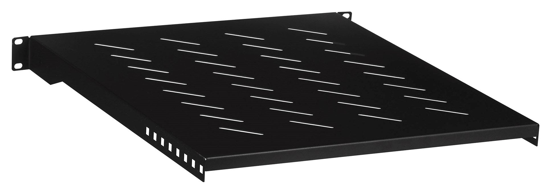 Lanberg 19" fixed shelf 1U / 483x500mm, max load capacity up to 25kg, black