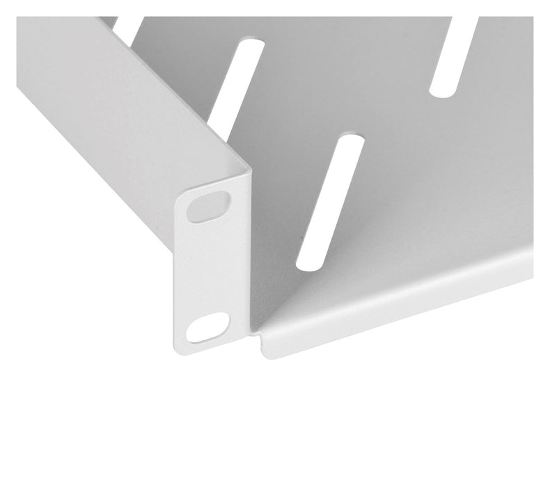 Lanberg 10" fixed shelf 1U / 254x180mm, max load capacity up to 20kg, grey