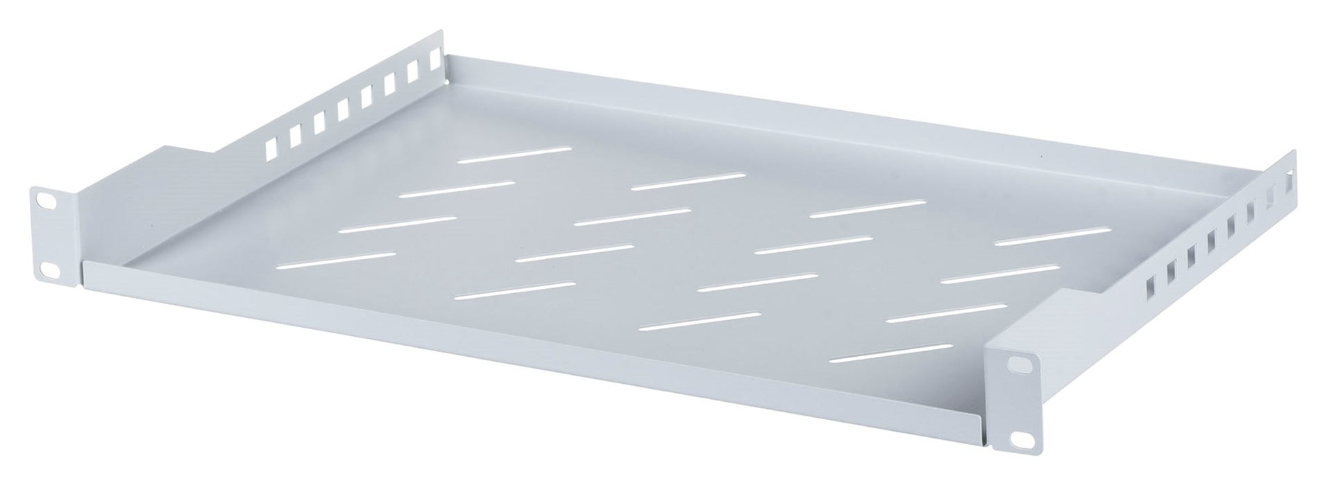 Lanberg 19" fixed shelf 1U / 483x300mm, max load capacity up to 25kg, grey