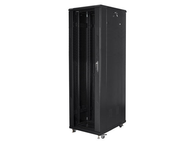Lanberg rack cabinet 19" free-standing 42U / 600x1000 self-assembly flat pack, black