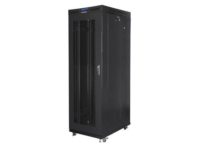 Lanberg rack cabinet 19" free-standing 42U/800x1200 (flat pack) with mesh door lcd black v2