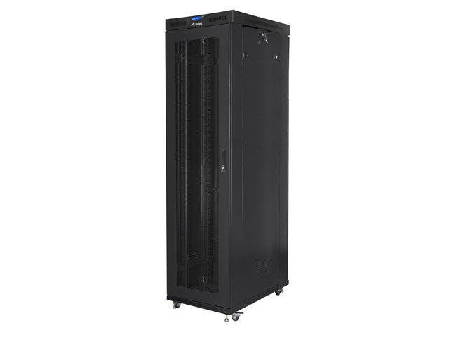 Lanberg rack cabinet 19" free-standing 47U/800x1000 (flat pack) with mesh door lcd black v2