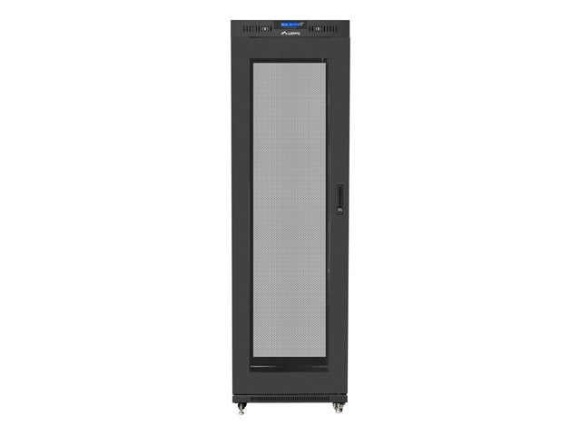 Lanberg rack cabinet 19" free-standing 42U/600x1000 (flat pack) with mesh door lcd black v2