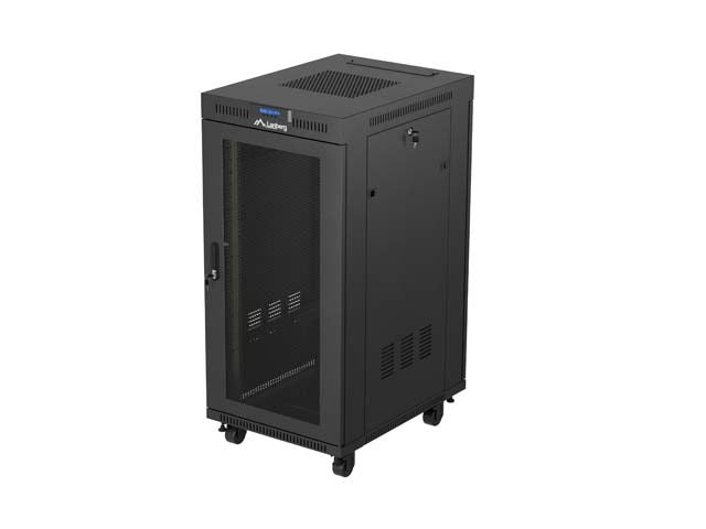 Lanberg FF01-6824-23BL rack cabinet 24U Freestanding rack Black