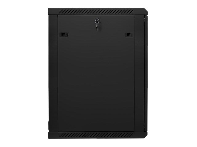 Lanberg rack cabinet 19" wall-mount 18U / 600x600 for self-assembly (flat pack), black