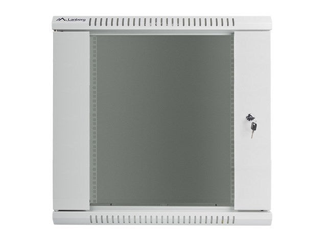 Lanberg rack cabinet 19" wall-mount 12U / 600x450 for self-assembly (flat pack), grey
