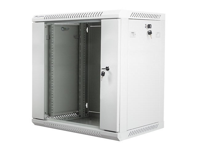 Lanberg rack cabinet 19" wall-mount 12U / 600x450 for self-assembly (flat pack), grey