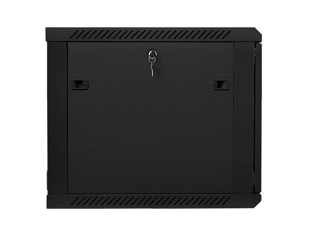 Lanberg rack cabinet 19" wall-mount 9U / 600x600 for self-assembly (flat pack), black