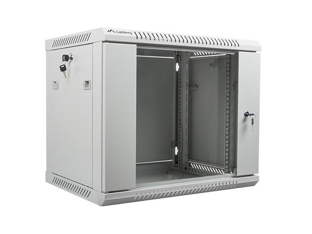 Lanberg rack cabinet 19" wall-mount 9U / 600x450 for self-assembly (flat pack), grey