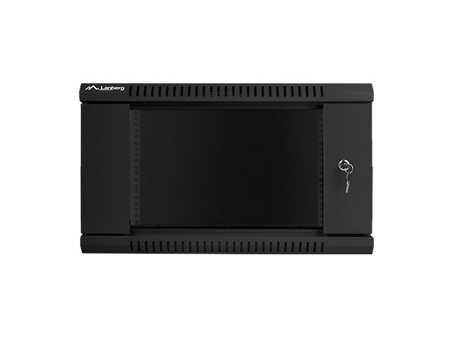 Lanberg rack cabinet 19" wall-mount 6U / 600x600 for self-assembly (flat pack), black