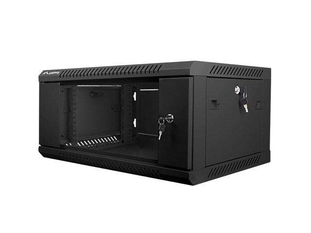 Lanberg rack cabinet 19" wall-mount 4U / 600x450 for self-assembly (flat pack), black