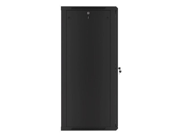 Lanberg rack cabinet 19" wall-mount 27U / 600x600 for self-assembly (flat pack), black