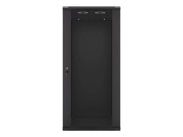 Lanberg rack cabinet 19" wall-mount 27U / 600x600 for self-assembly (flat pack), black