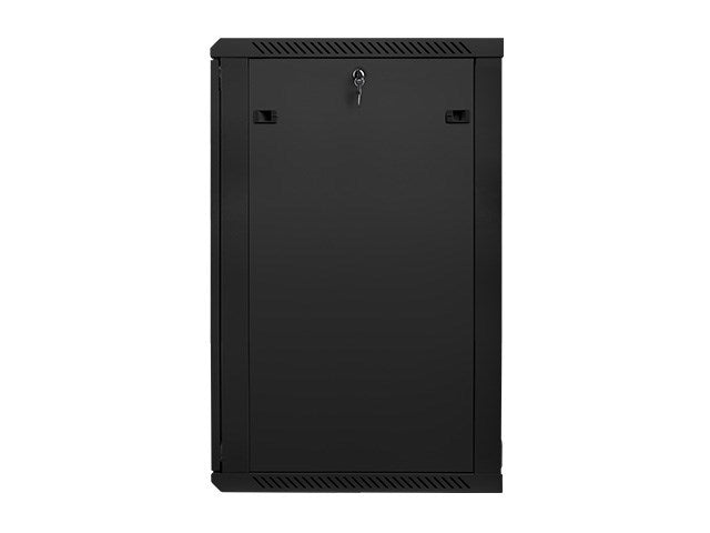 Lanberg rack cabinet 19" wall-mount 22U / 600x600 for self-assembly (flat pack), black
