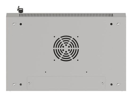 Lanberg rack cabinet 19" wall-mount 4U/540x350 (flat pack) with glass door grey