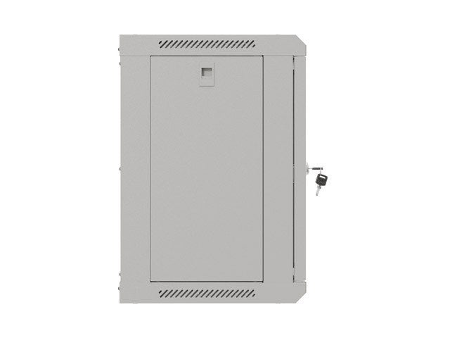 Lanberg rack cabinet 19" wall-mount 9U/540x350 (flat pack) with glass door grey