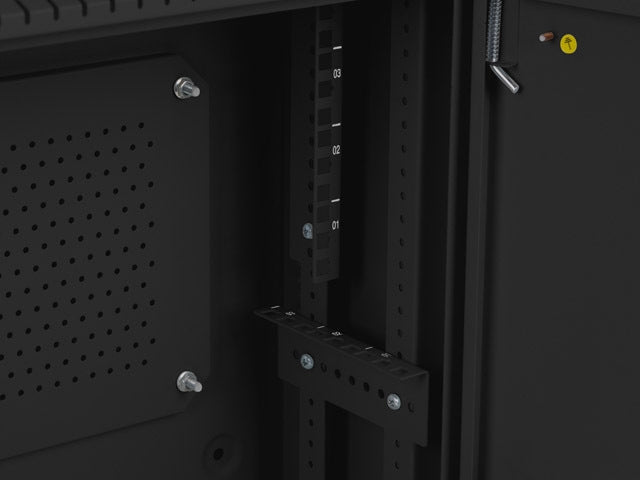 Lanberg rack cabinet 19" wall-mount 4U+3u/540x200 low-profile black (assembled)