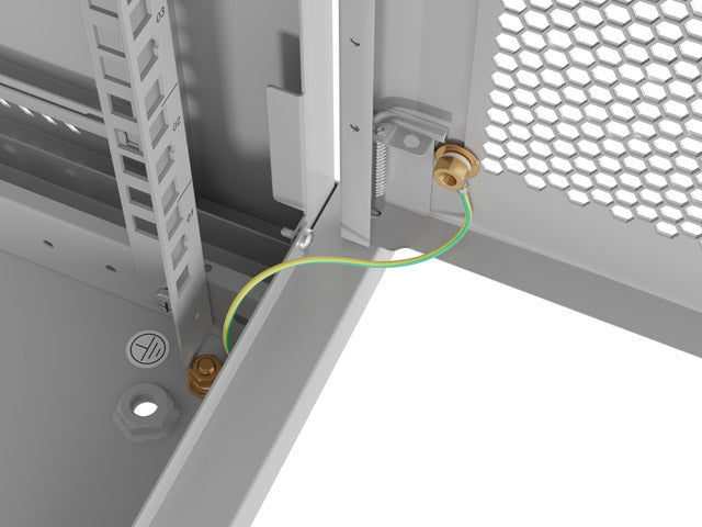 Lanberg rack cabinet 19" wall-mount 4U/600x450 with perforated door grey (flat pack)