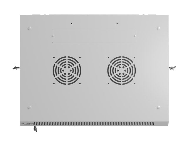 Lanberg rack cabinet 19" wall-mount 6U/600x450 with perforated door grey (flat pack)