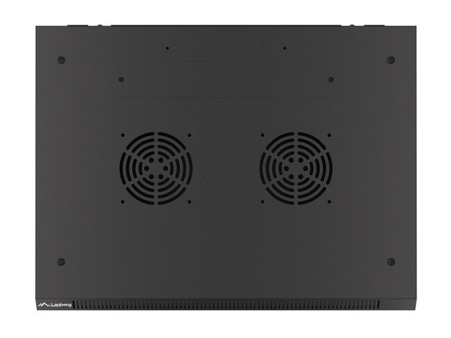 Lanberg rack cabinet 19" wall-mount 12U/600x450 for self-assembly with metal door black (flat pack)