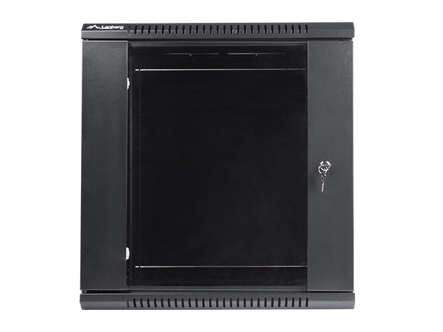 Lanberg rack cabinet 19'' wall-mount 12U / 600x450 for self-assembly (flat pack), black