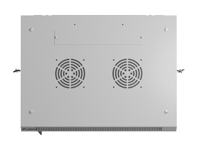 Lanberg rack cabinet 19" wall-mount 12U/600x450 with perforated door grey (flat pack)