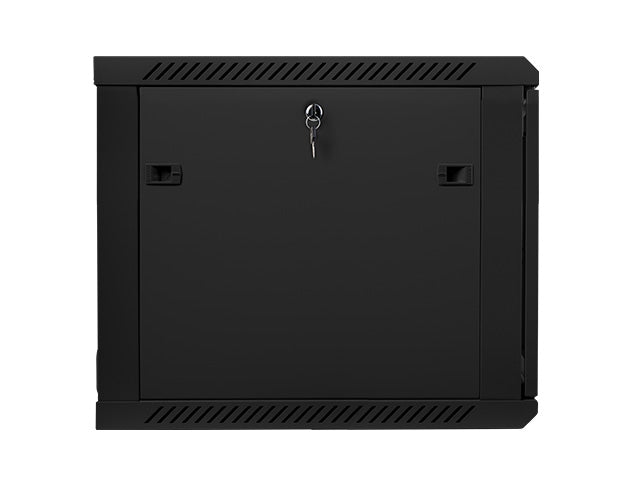 Lanberg rack cabinet 19" wall-mount 9U / 600x600 for self-assembly (flat pack), black