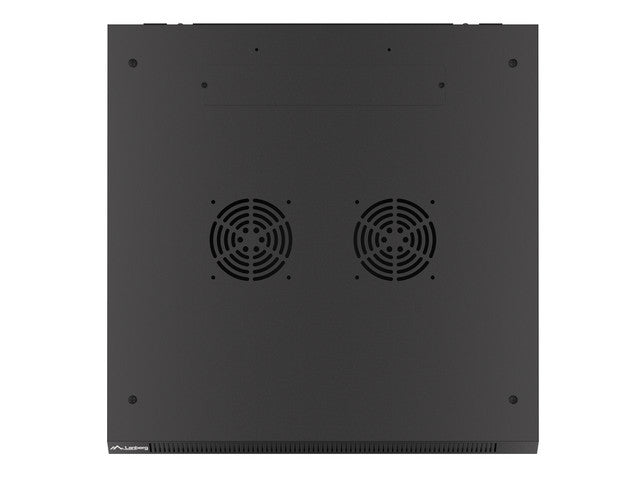Lanberg rack cabinet 19" wall-mount 12U/600x600 for self-assembly with metal door black (flat pack)