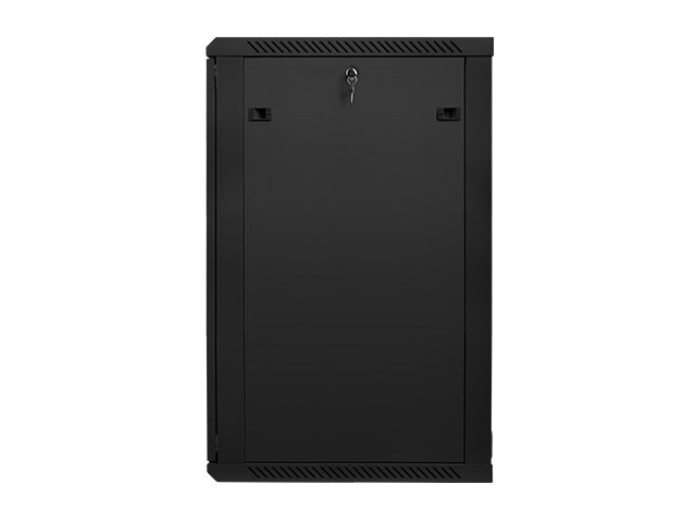 Lanberg rack cabinet 19" wall-mount 22U / 600x600 for self-assembly (flat pack), black