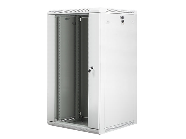 Lanberg rack cabinet 19" wall-mount 22U / 600x600 for self-assembly (flat pack), grey