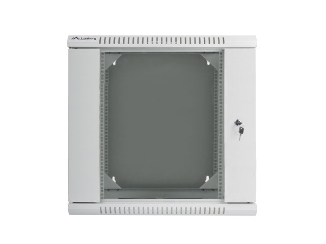 Lanberg rack cabinet 19" double-section wall-mount 12U / 600x600 for self-assembly (flat pack), grey