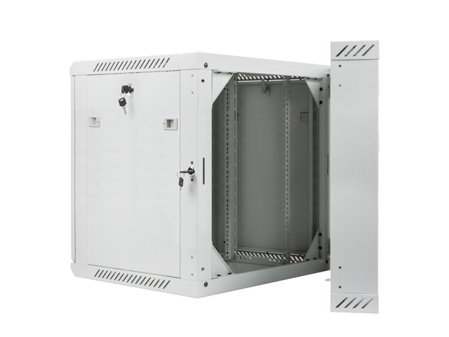 Lanberg rack cabinet 19" double-section wall-mount 12U / 600x600 for self-assembly (flat pack), grey
