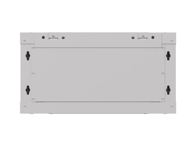 Lanberg rack cabinet 19" wall-mount 4U/540x350 (flat pack) with glass door grey