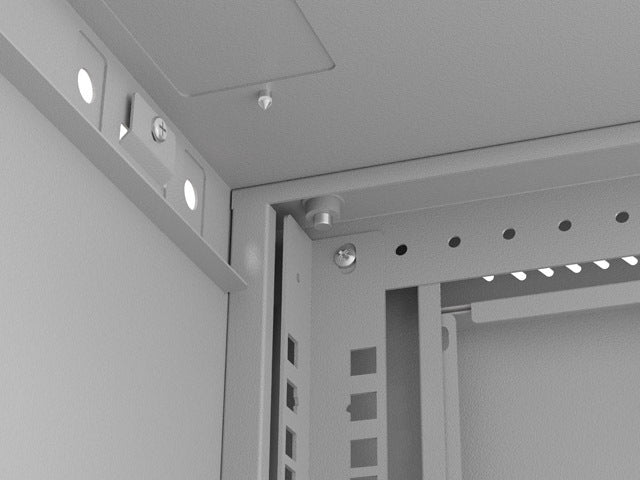 Lanberg rack cabinet 19" wall-mount 4U/540x350 (flat pack) with glass door grey